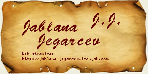 Jablana Jegarčev vizit kartica